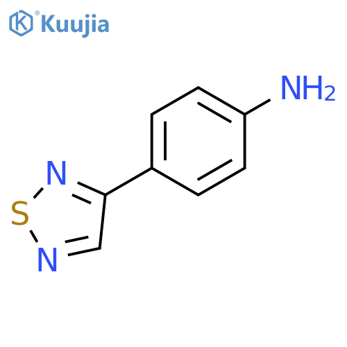 Benzenamine, 4-(1,2,5-thiadiazol-3-yl)- structure