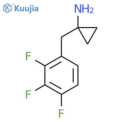 1-(2,3,4-trifluorophenyl)methylcyclopropan-1-amine structure