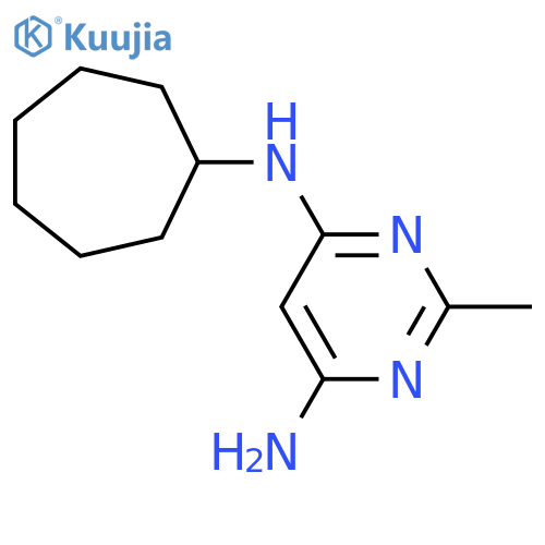 N4-Cycloheptyl-2-methylpyrimidine-4,6-diamine structure