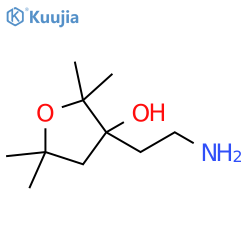 3-Furanol, 3-(2-aminoethyl)tetrahydro-2,2,5,5-tetramethyl- structure