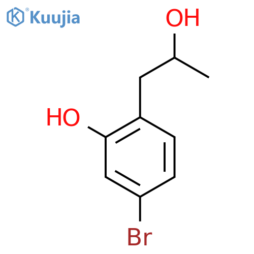 5-bromo-2-(2-hydroxypropyl)phenol structure