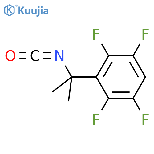 1,2,4,5-tetrafluoro-3-(2-isocyanatopropan-2-yl)benzene structure