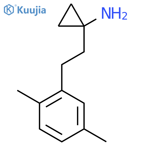1-2-(2,5-dimethylphenyl)ethylcyclopropan-1-amine structure