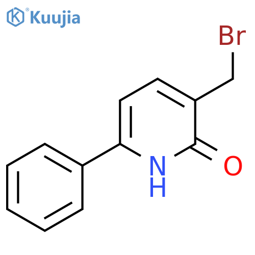 3-Bromomethyl-2-hydroxy-6-phenylpyridine structure