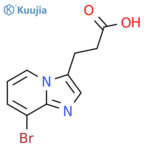 3-{8-bromoimidazo1,2-apyridin-3-yl}propanoic acid structure