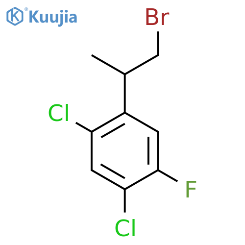 1-(1-bromopropan-2-yl)-2,4-dichloro-5-fluorobenzene structure