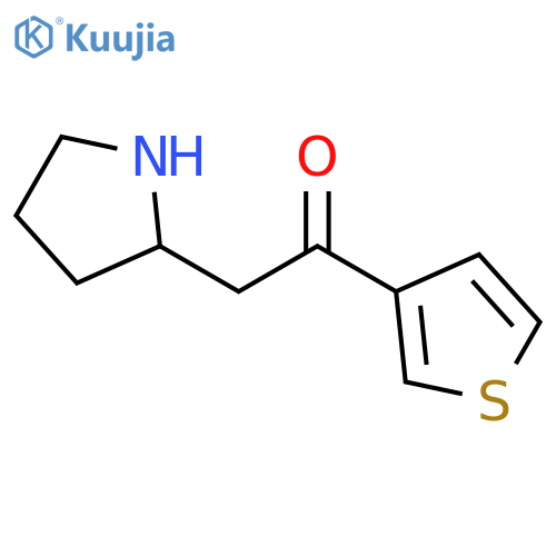 2-(pyrrolidin-2-yl)-1-(thiophen-3-yl)ethan-1-one structure