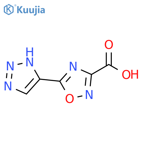 5-(1H-1,2,3-triazol-4-yl)-1,2,4-oxadiazole-3-carboxylic acid structure