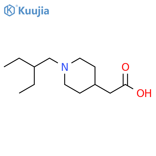 2-(1-(2-ethylbutyl)piperidin-4-yl)acetic acid structure