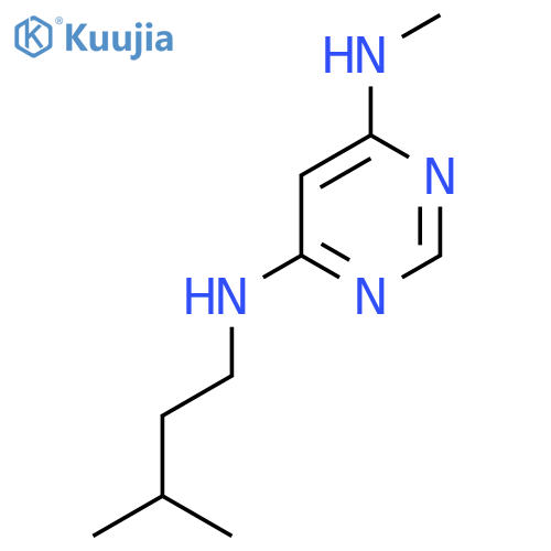 N4-Isopentyl-N6-methylpyrimidine-4,6-diamine structure