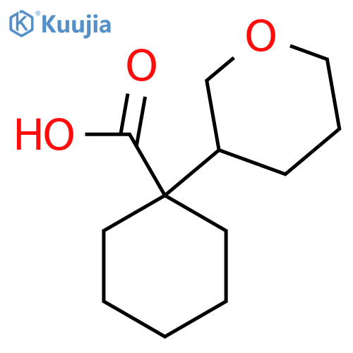 1-(oxan-3-yl)cyclohexane-1-carboxylic acid structure