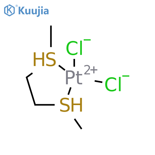 Platinum, [1,2-bis(methylthio)ethane-S,S']dichloro-, [SP-4-2-(R*,R*)]- (9CI) structure