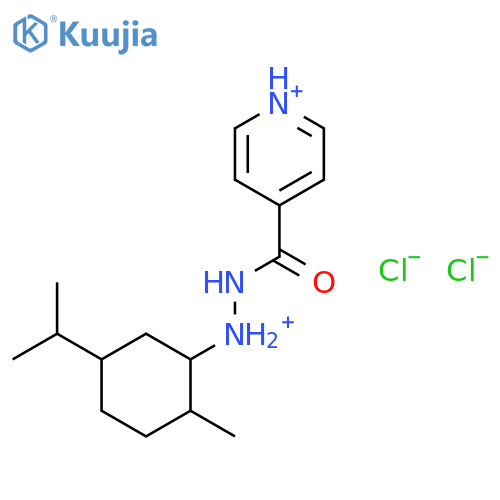 4-Pyridinecarboxylicacid, 2-[2-methyl-5-(1-methylethyl)cyclohexyl]hydrazide, hydrochloride (1:2) structure