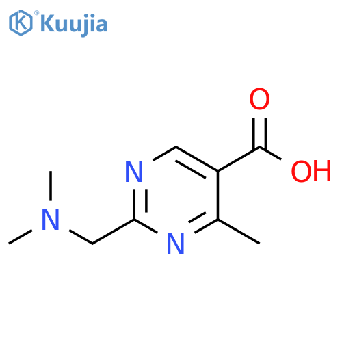 5-Pyrimidinecarboxylic acid, 2-[(dimethylamino)methyl]-4-methyl- structure