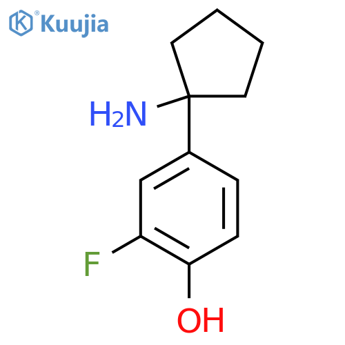 4-(1-aminocyclopentyl)-2-fluorophenol structure