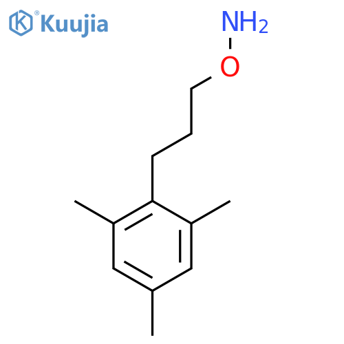 O-3-(2,4,6-trimethylphenyl)propylhydroxylamine structure