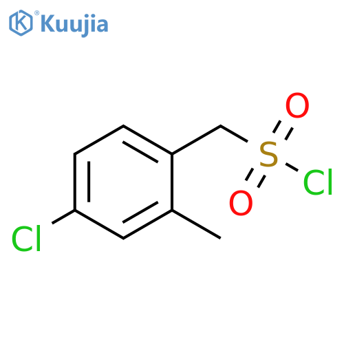 (4-chloro-2-methylphenyl)methanesulfonyl chloride structure