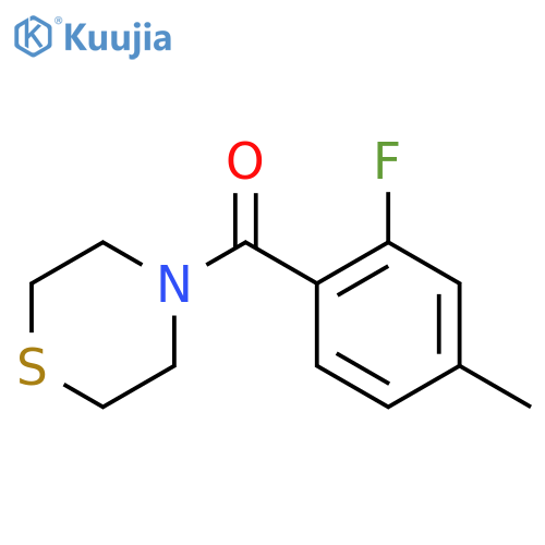 (2-Fluoro-4-methylphenyl)(thiomorpholino)methanone structure