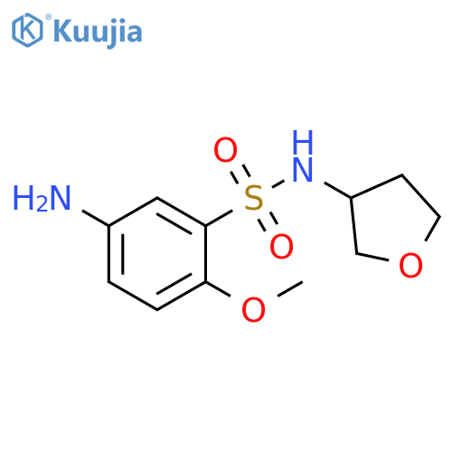 5-amino-2-methoxy-N-(oxolan-3-yl)benzene-1-sulfonamide structure