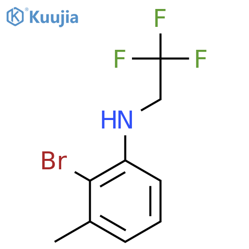 2-Bromo-3-methyl-n-(2,2,2-trifluoroethyl)aniline structure