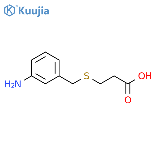 3-{(3-aminophenyl)methylsulfanyl}propanoic acid structure
