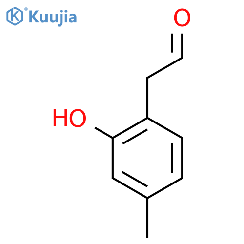2-(2-hydroxy-4-methylphenyl)acetaldehyde structure