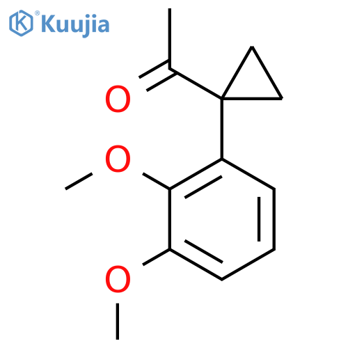 1-1-(2,3-dimethoxyphenyl)cyclopropylethan-1-one structure