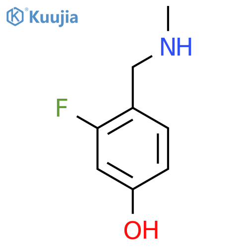 3-fluoro-4-(methylamino)methylphenol structure
