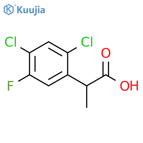 2-(2,4-dichloro-5-fluorophenyl)propanoic acid structure