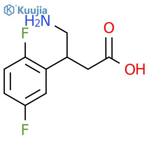 4-amino-3-(2,5-difluorophenyl)butanoic acid structure