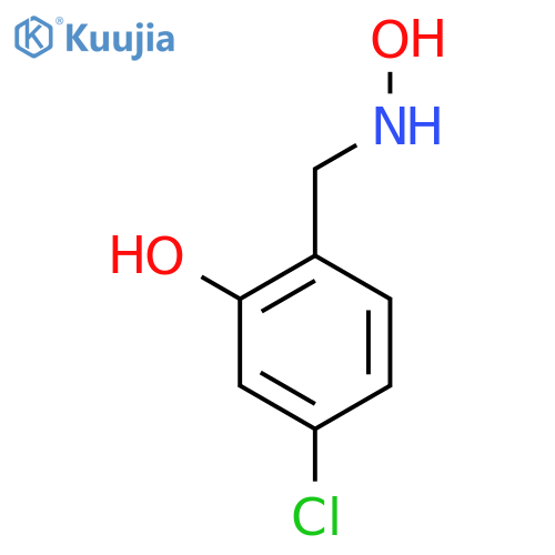 5-chloro-2-(hydroxyamino)methylphenol structure