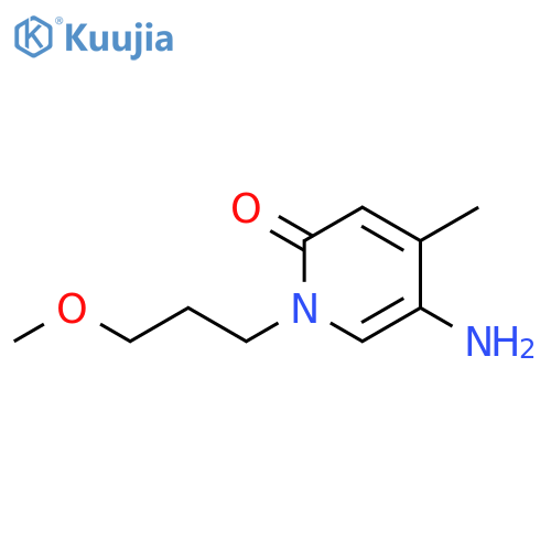 5-amino-1-(3-methoxypropyl)-4-methyl-1,2-dihydropyridin-2-one structure