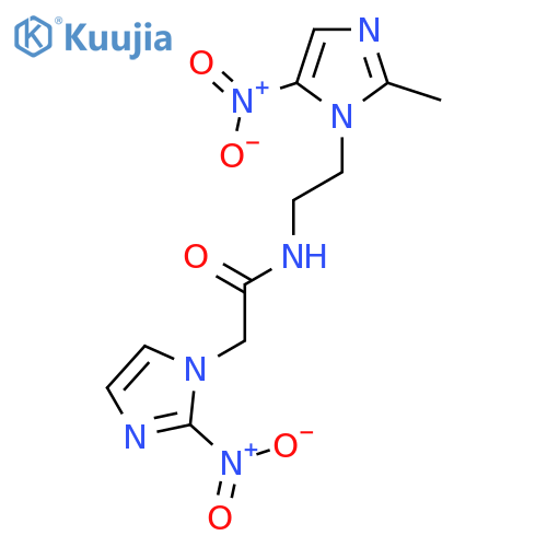 1H-Imidazole-1-acetamide,N-[2-(2-methyl-5-nitro-1H-imidazol-1-yl)ethyl]-2-nitro- structure