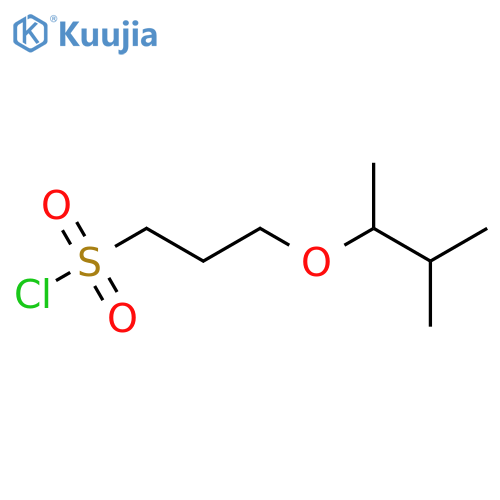 3-(3-methylbutan-2-yl)oxypropane-1-sulfonyl chloride structure