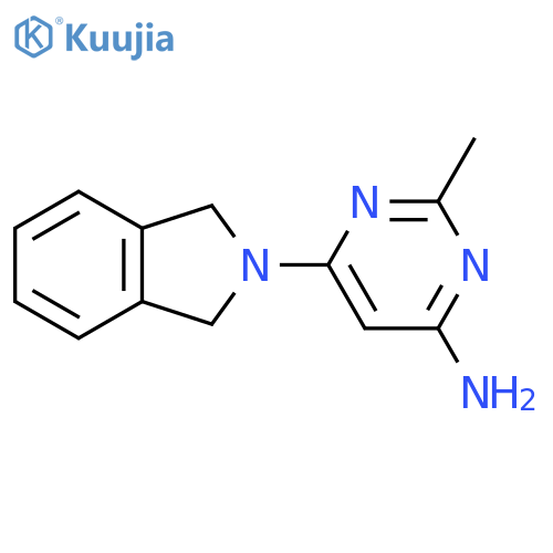 6-(isoindolin-2-yl)-2-methylpyrimidin-4-amine structure
