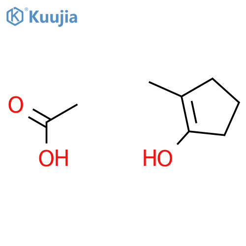 1-Cyclopenten-1-ol, 2-methyl-, acetate structure