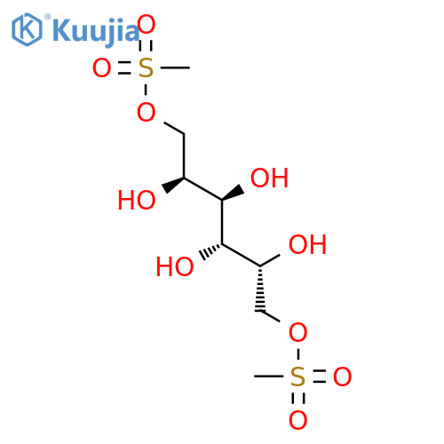 Galactitol,1,6-dimethanesulfonate structure