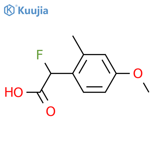 2-Fluoro-2-(4-methoxy-2-methylphenyl)acetic acid structure