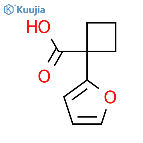 1-(furan-2-yl)cyclobutane-1-carboxylic acid structure