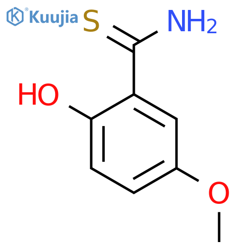 2-hydroxy-5-methoxybenzene-1-carbothioamide structure