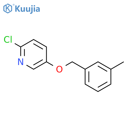 Pyridine, 2-chloro-5-[(3-methylphenyl)methoxy]- structure