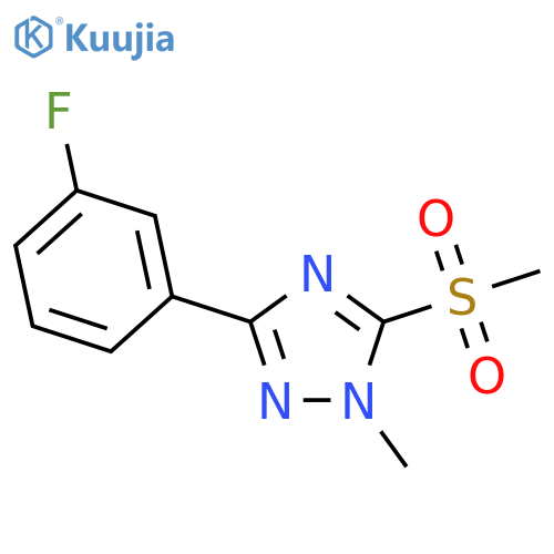 1H-1,2,4-Triazole,3-(3-fluorophenyl)-1-methyl-5-(methylsulfonyl)- structure