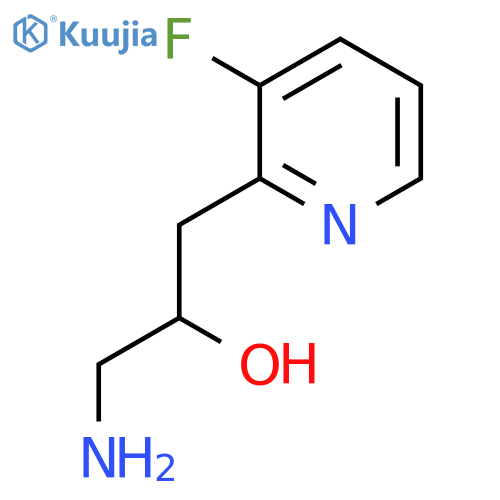 1-amino-3-(3-fluoropyridin-2-yl)propan-2-ol structure