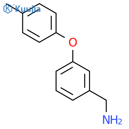 [3-(4-methylphenoxy)phenyl]methanamine structure
