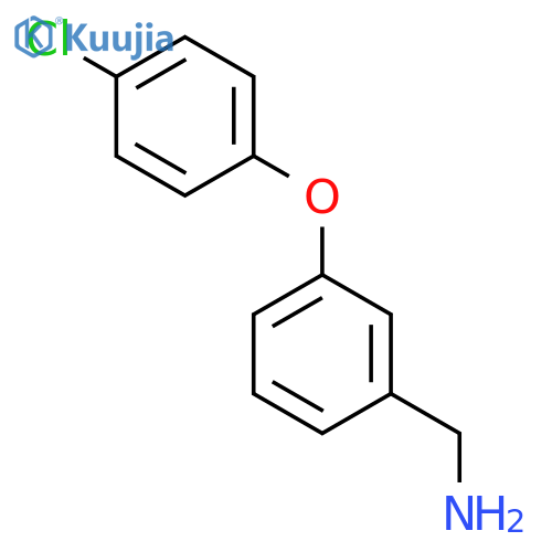 [3-(4-chlorophenoxy)phenyl]methanamine structure