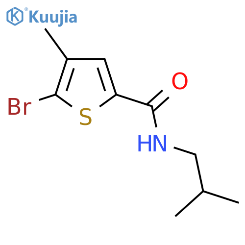 5-Bromo-4-methyl-N-(2-methylpropyl)thiophene-2-carboxamide structure