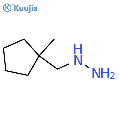 (1-methylcyclopentyl)methylhydrazine structure
