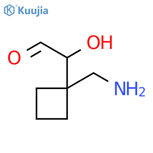Cyclobutaneacetaldehyde, 1-(aminomethyl)-α-hydroxy- structure