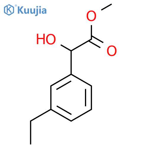 methyl 2-(3-ethylphenyl)-2-hydroxyacetate structure