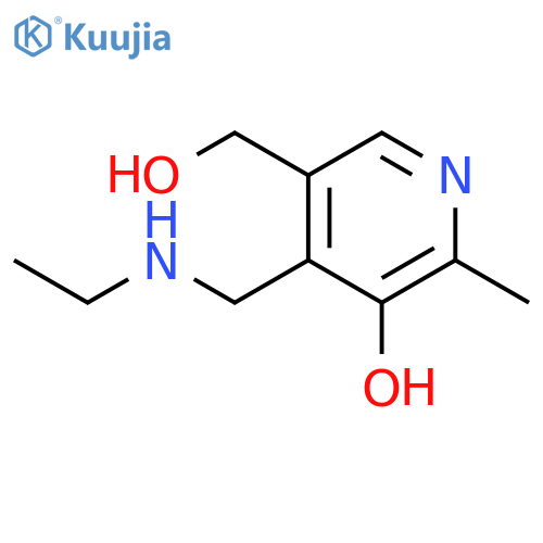 4-((ethylamino)methyl)-5-(hydroxymethyl)-2-methylpyridin-3-ol structure